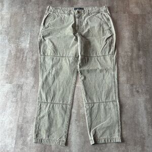 Abercrombie and Fitch Double Knee Loose Fit Pants Men’s 36x32 Green Military